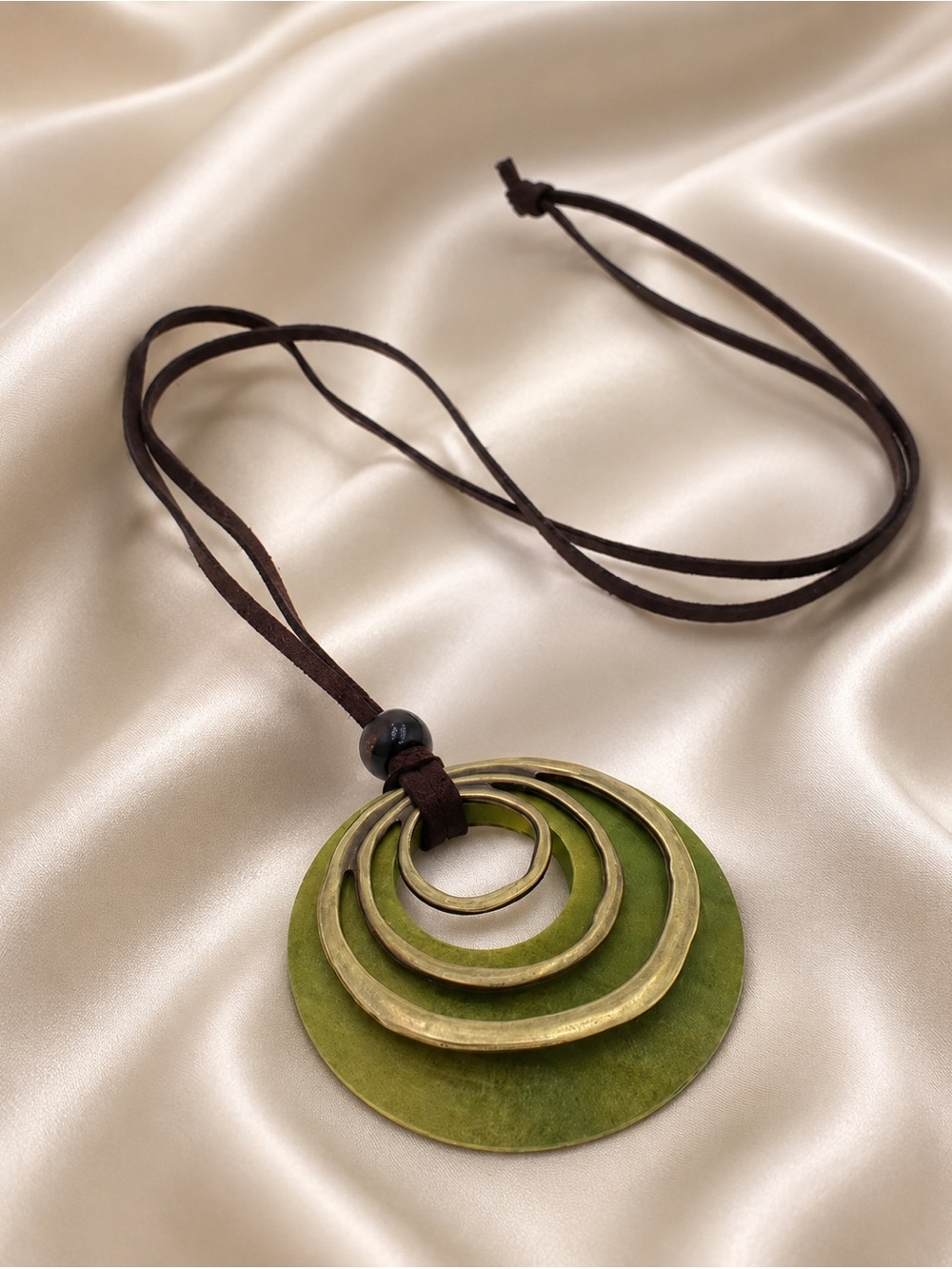 Bohemian Harmony Circle Pendant Necklace - Picture 2 of 6